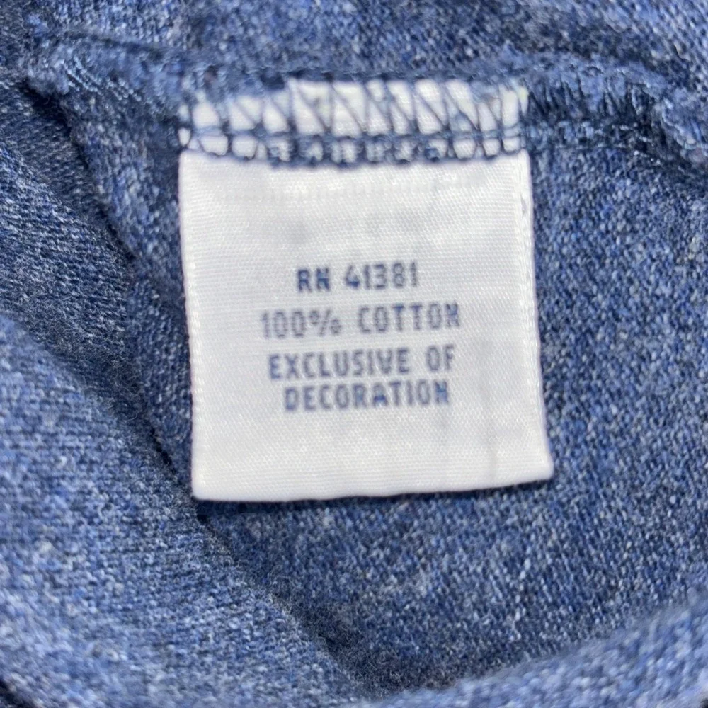 Polo Ralph Lauren Men XXL Blue Heathered Cotton Custom Fit Polo Shirt Red Pony